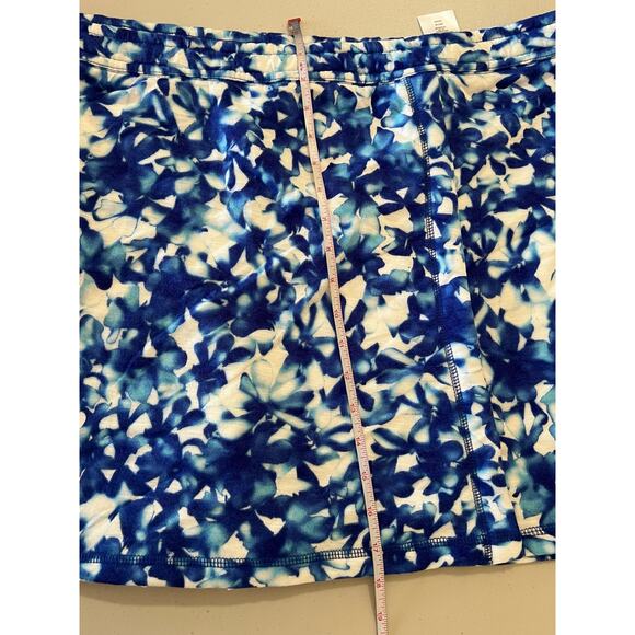 Isaac Mizrahi Soho Petite Quilted Knit Jacquard Skort BLUE NWOT SIZE 2XP - Picture 9 of 10